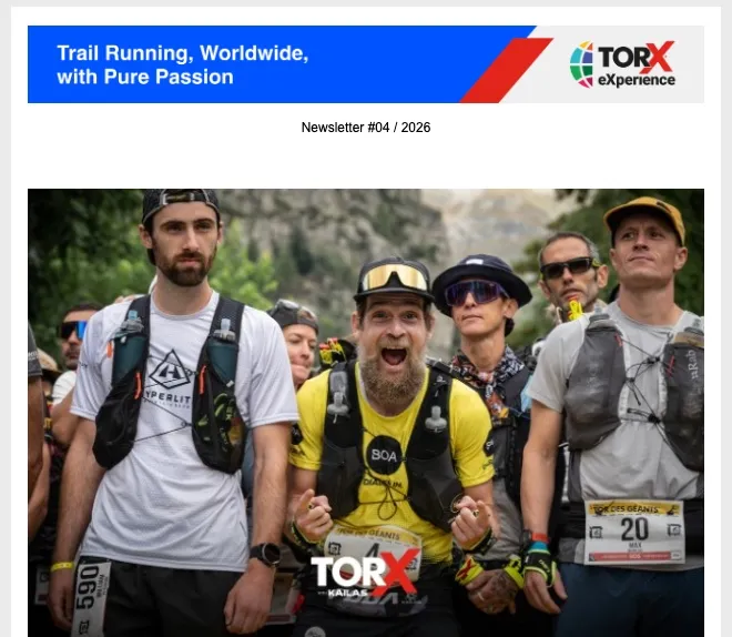 TORX newsletter #04/2026 with Florian Grasel in the cover photograph